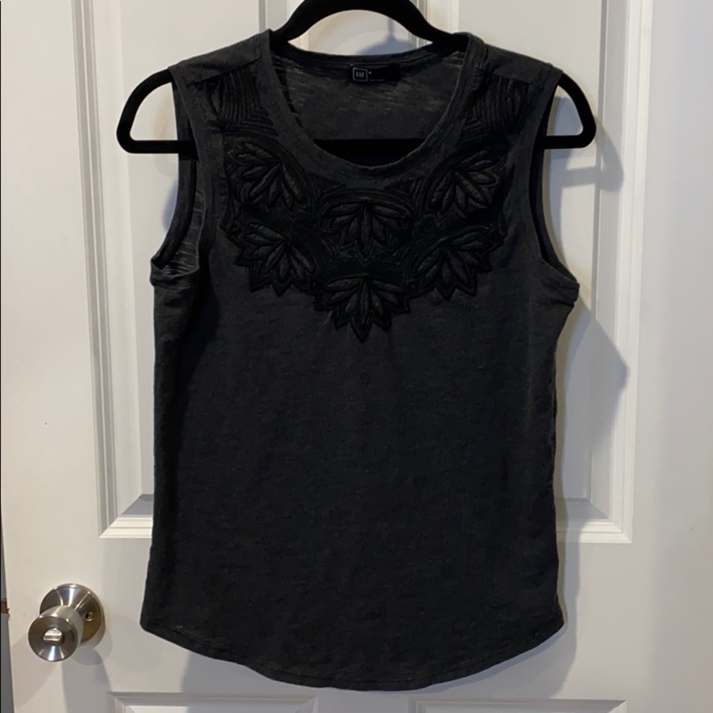 Gap Embroidered Sleeveless Top Shell